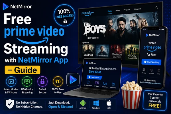 Penstriman Video Prime Percuma dengan Aplikasi NetMirror – Panduan