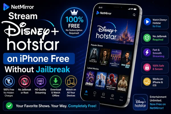 Stream Disney+ Hotstar on iPhone Free Without Jailbreak